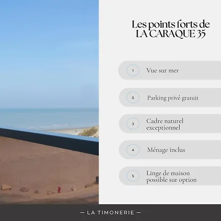 La Timonerie - La Caraque 35, Vue Et Dunes Classe 2 Etoiles * Fort-Mahon-Plage